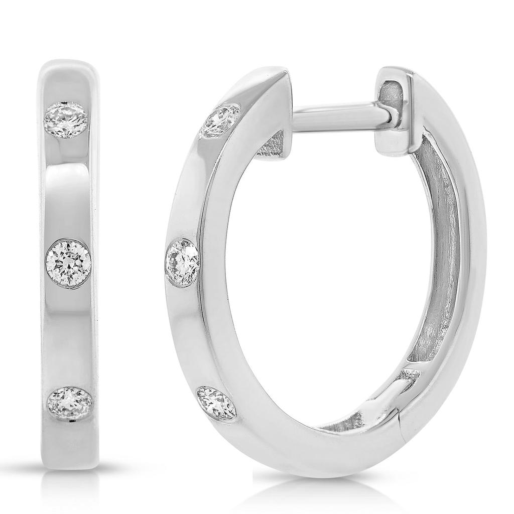 Sabrina Designs 14K Gold & Diamond Huggie Earrings