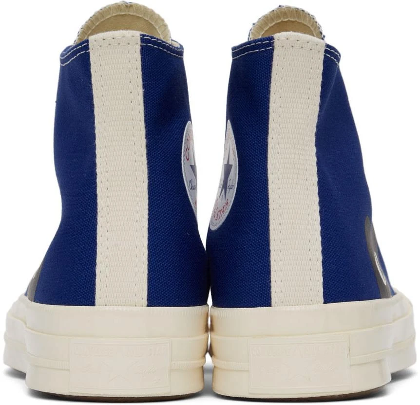 Comme des Garcons Blue Converse Edition Half Heart Chuck 70 Sneakers 4