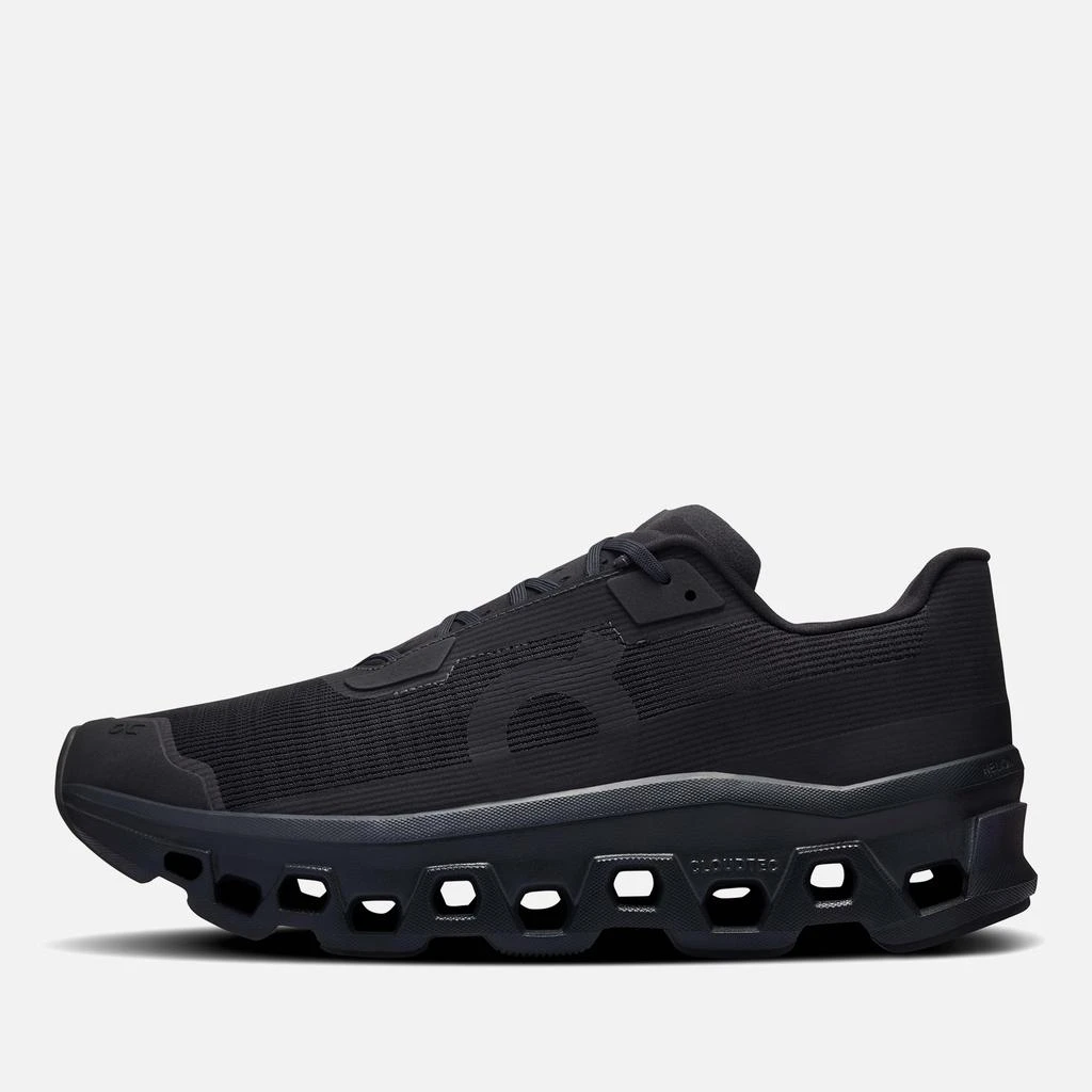 On Men's Cloudmonster Void Running Trainers - Black/Black 3