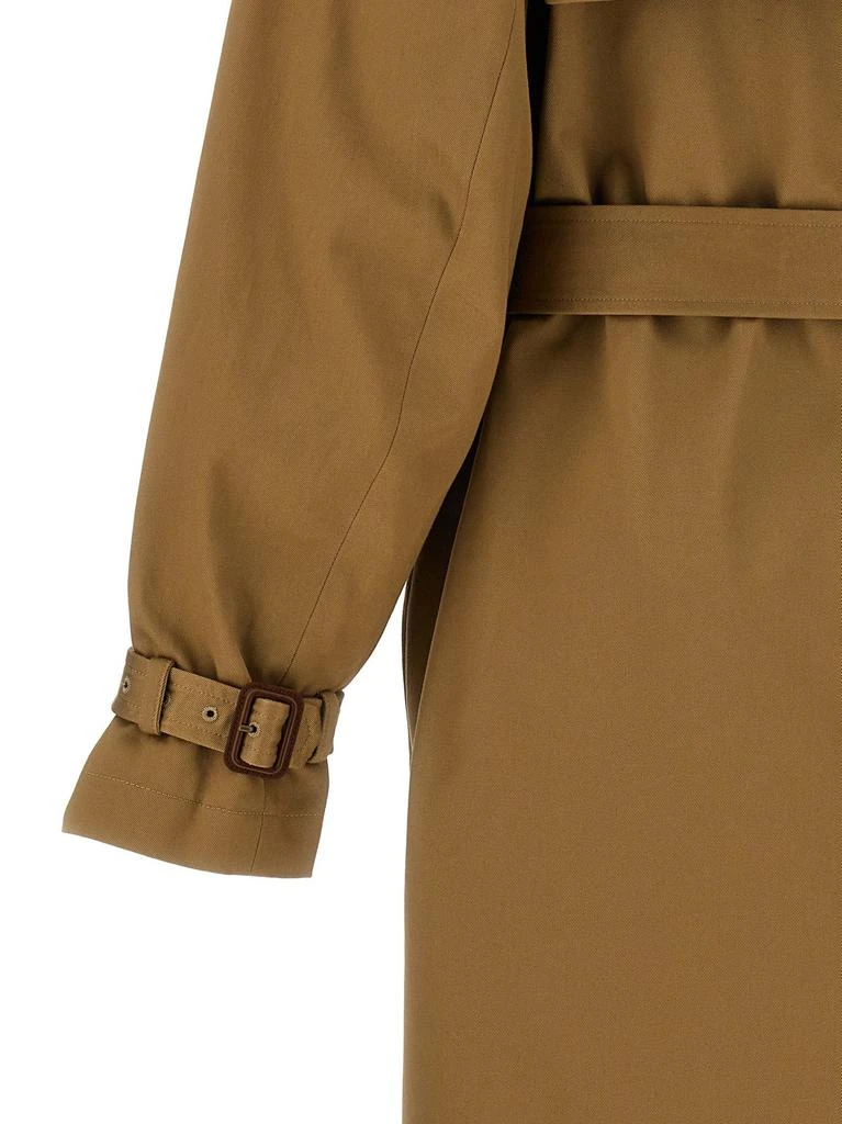 Yves Saint Laurent Saint Laurent Double-Breasted Belted Trench Coat 4