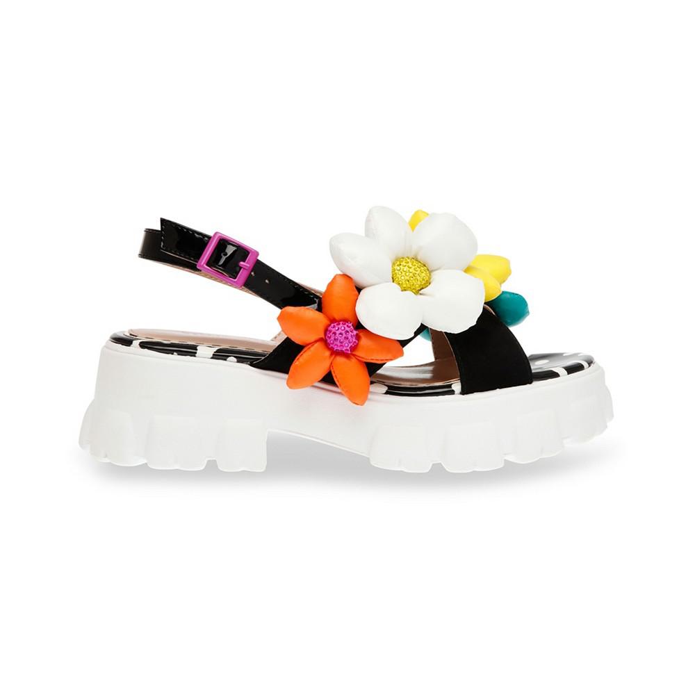 Betsey Johnson Women's Beebee Flower Platform Lug-Sole Sandals