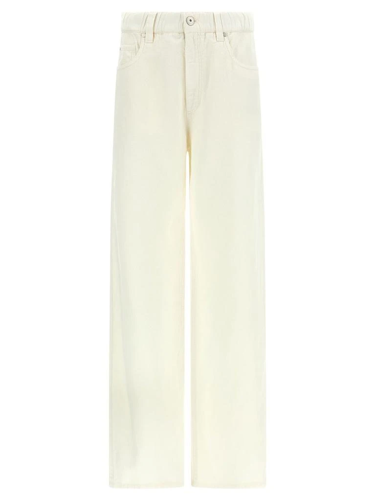 Brunello Cucinelli Brunello Cucinelli Garment-Dyed Contemporary Trousers from Cettire