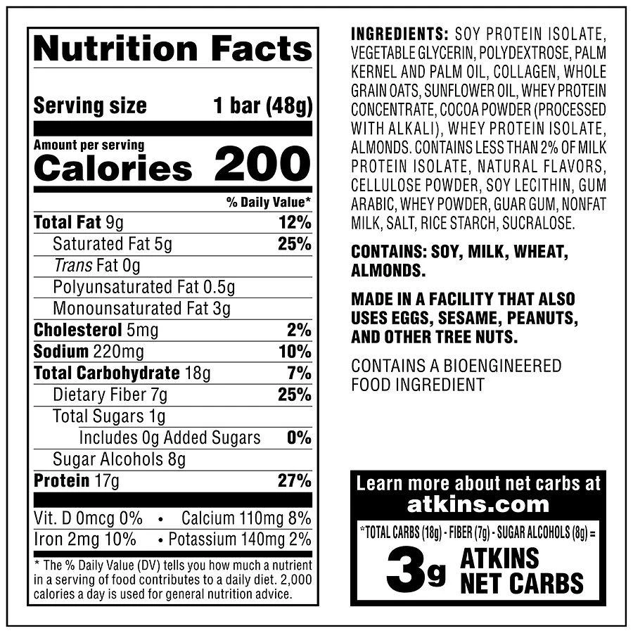 Atkins Meal Bar Chocolate Chip 3