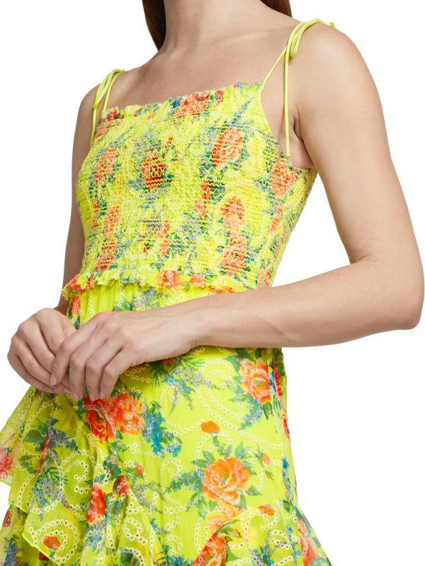 Alice + Olivia Jocelyn Tiered Ruffle Maxi Dress 4