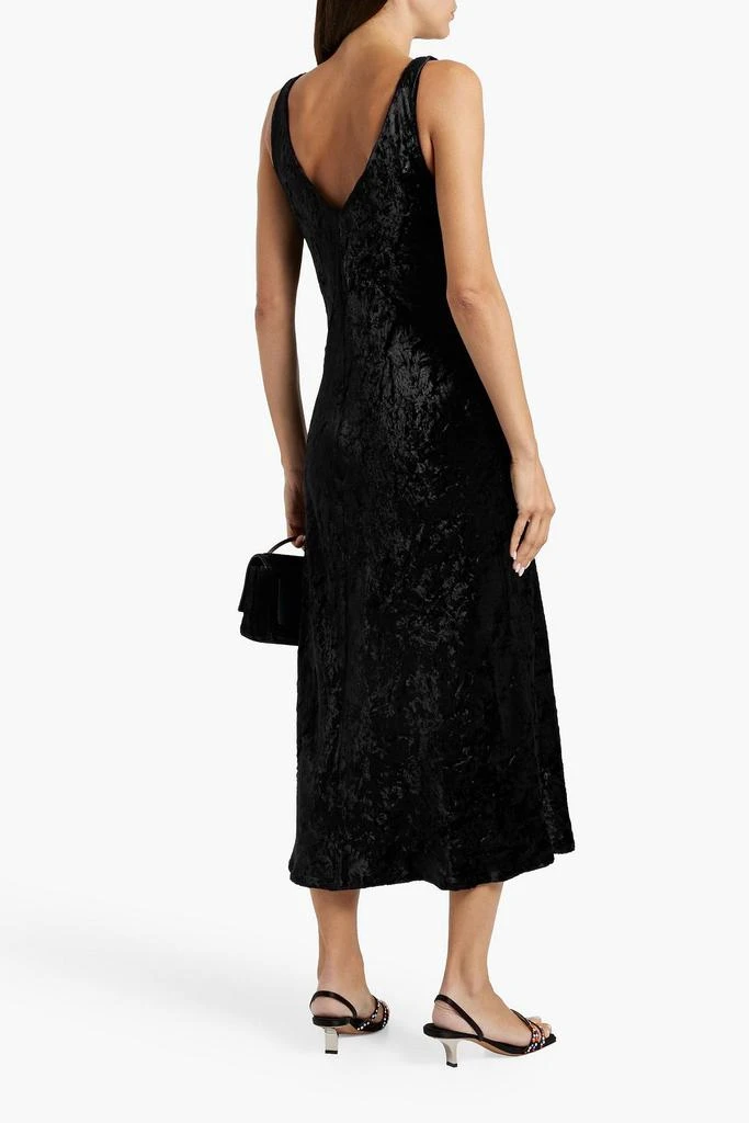 Vince Crushed-velvet midi slip dress 3