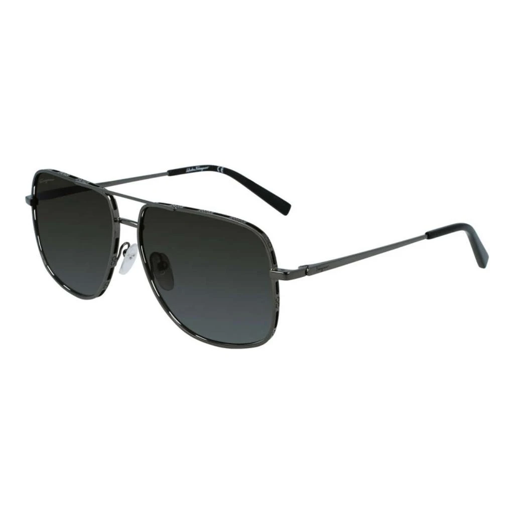 Salvatore Ferragamo Ferragamo Men's Grey Aviator Sunglasses 1