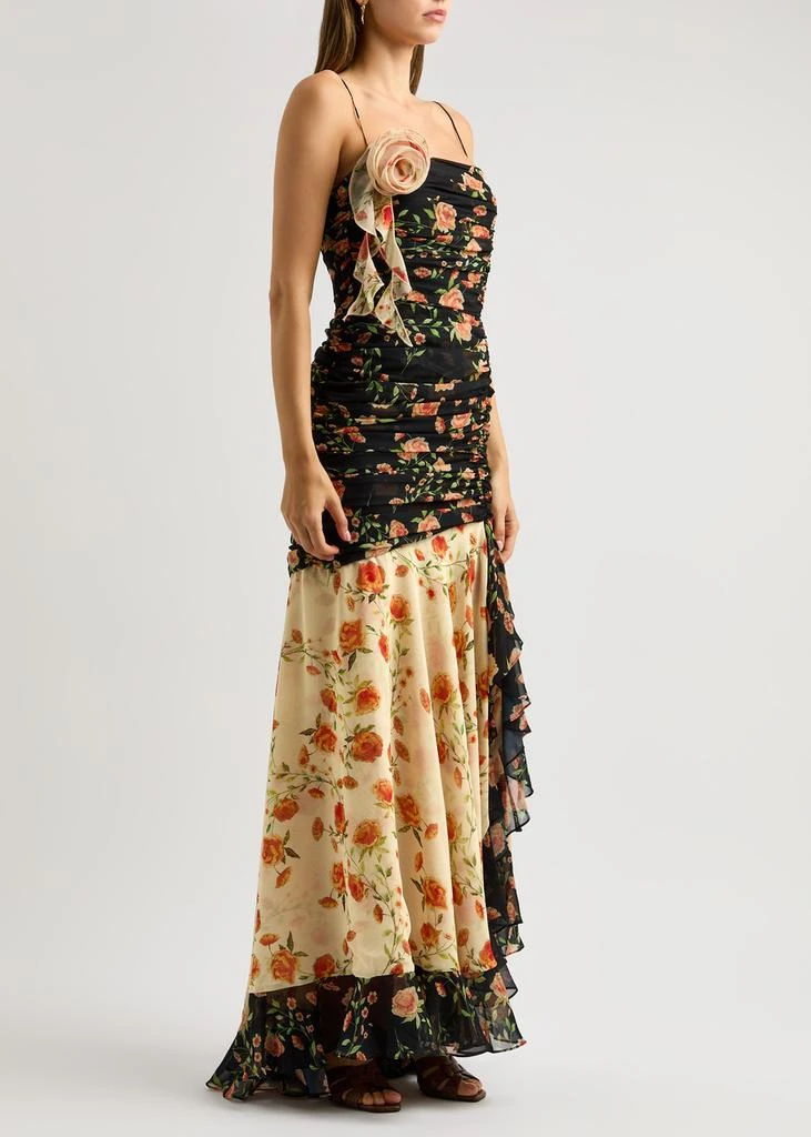chinese dress ladies Shylah Luxe Chiffon Floral Print Dress