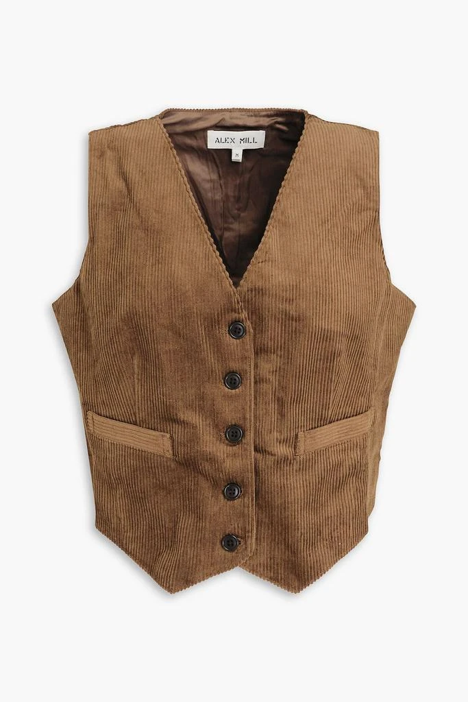 Alex Mill Sloane cotton-corduroy vest 1