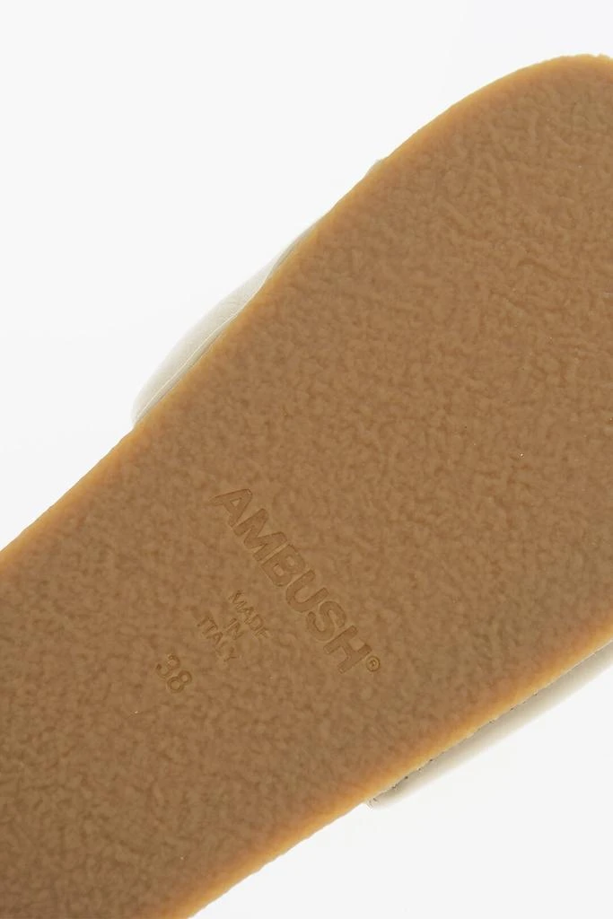 Ambush Ambush Solid Color Leather Slides 4
