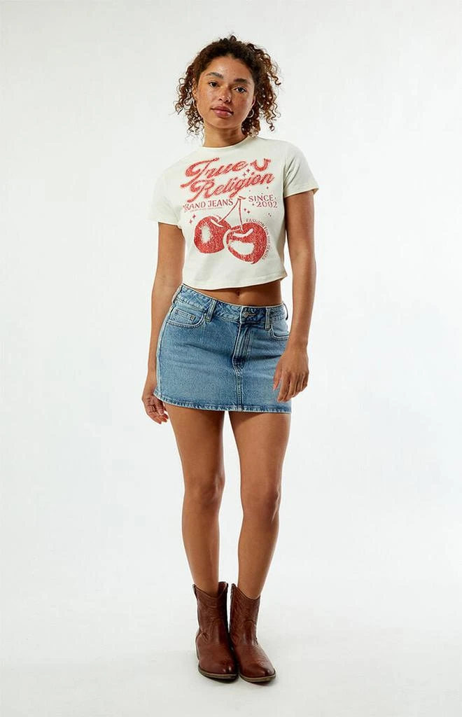 True Religion Vintage Cherry Cap Sleeve T-Shirt 4