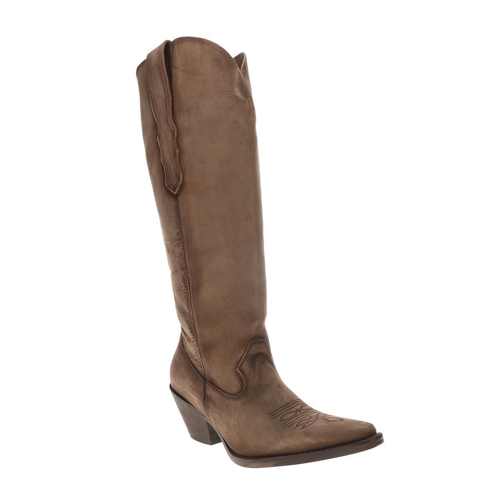 Corral Boots Distressed Embroidered Snip Toe Cowboy Boots