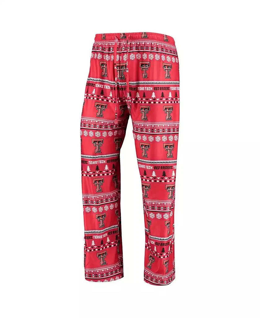 Concepts Sport Men's Red Texas Tech Red Raiders Ugly Sweater Long Sleeve T-shirt and Pants Sleep Set 4