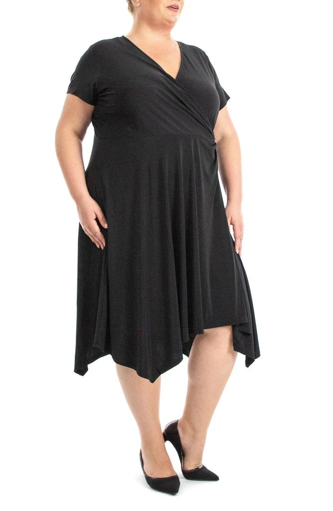 Nina Leonard Handkerchief Hem Dress 4