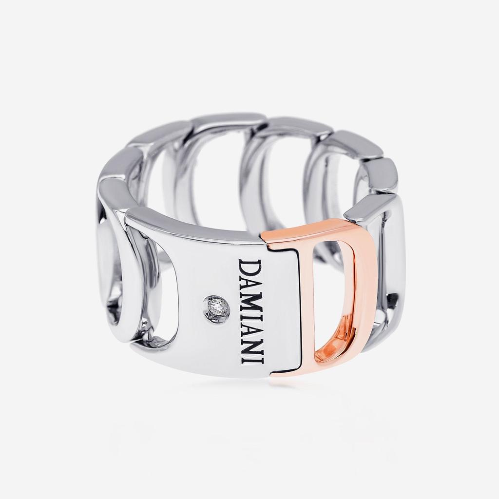 Damiani Damiani Damianissima 18K White & Rose Gold Brilliant Cut Diamond Ring