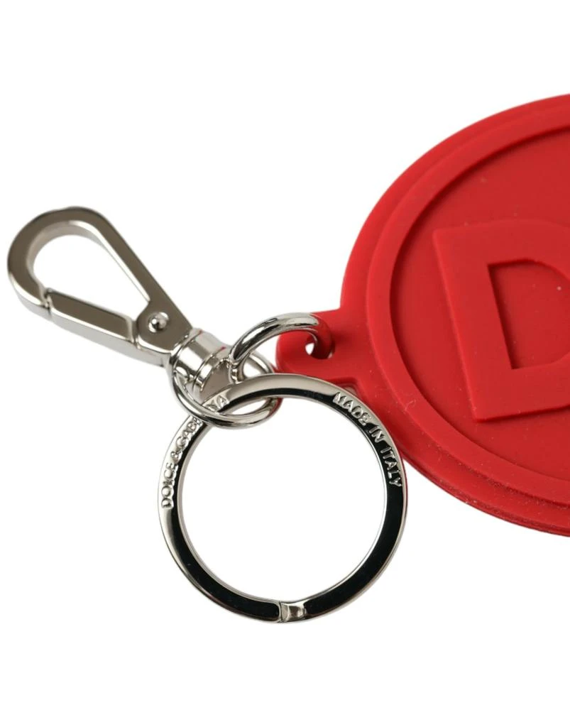 Dolce 
Gabbana Rubber DG Logo Brass Metal Keyring Women
s Keychain 2