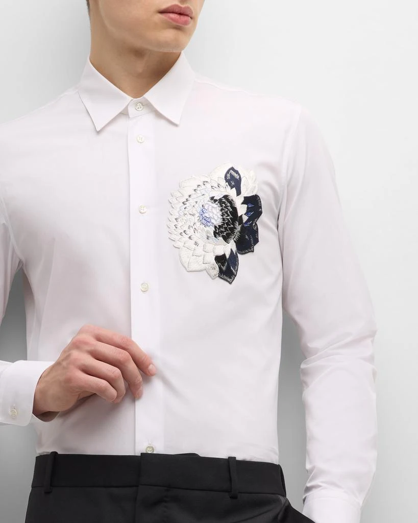 Alexander McQueen Men's Dutch Flower Dress Shirt 6