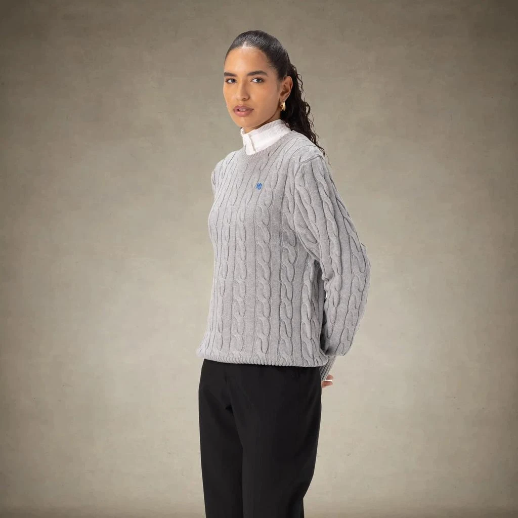 Members Only Women's Crew Neck Cable Sweater 2