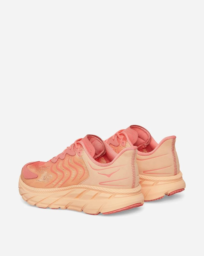Hoka One One Vibrant Bloom Clifton LS Sneakers Cantaloupe / Electric Coral 4