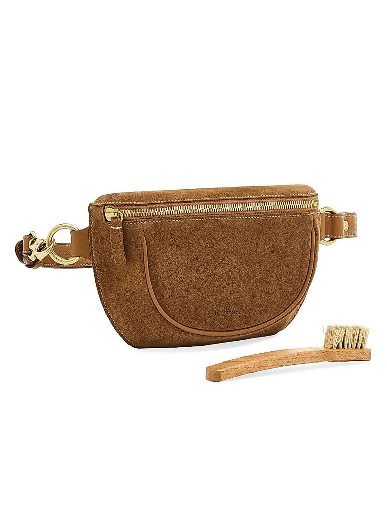 Il Bisonte Oliveta Suede Adjustable Belt Bag 4