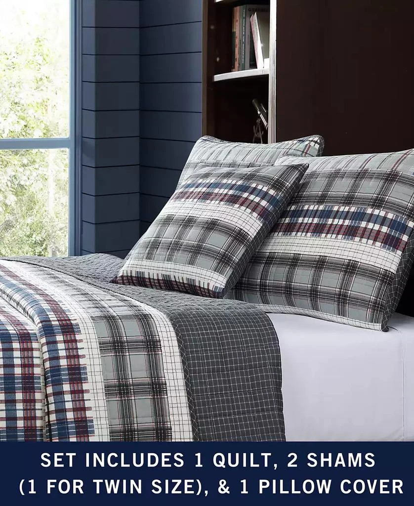 Nautica CLOSEOUT! Marina Cove Cotton Reversible 4 Piece Quilt Set 8