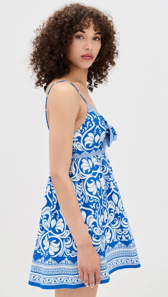 Alice + Olivia Melvina Tie Fit Gathered Babydoll Dress 3