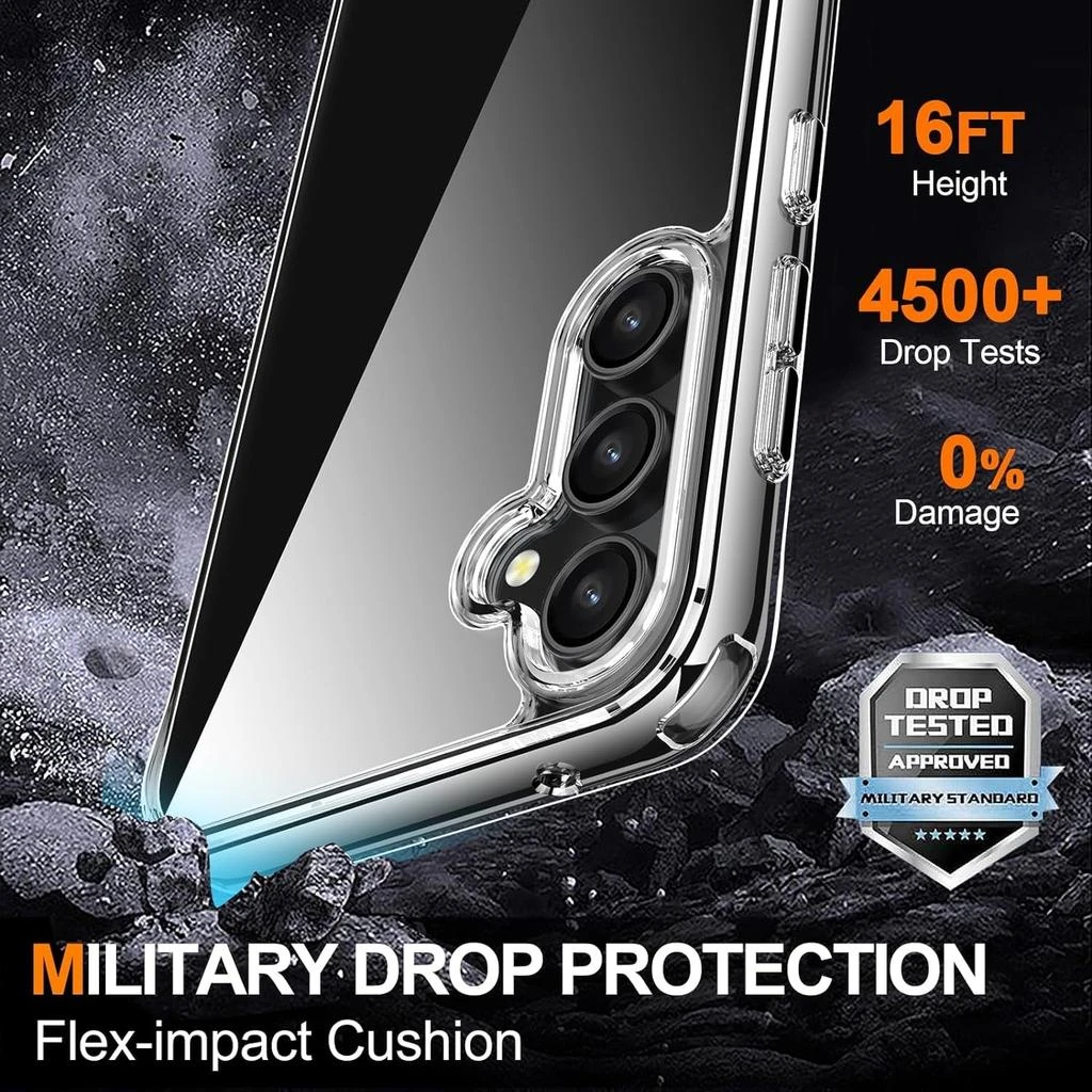 ENTRONIX Entronix Bundle Compatible with Galaxy S25 - [Hard] Clear Case, 1 Clear Clear Screen Protector 
1 Camera Lens Protector 3