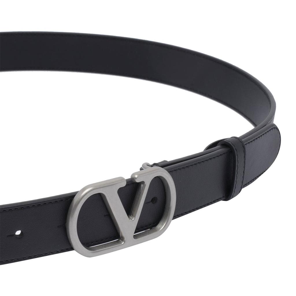 Valentino Valentino VLogo Signature Buckled Belt