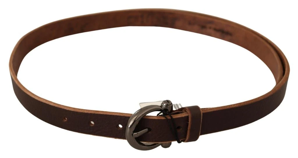 John Galliano Elegant Brown Leather Fashion Belt – On Sale  display picture 3