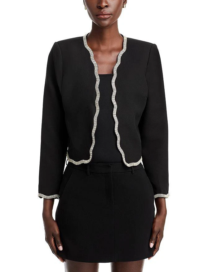 AQUA Crystal Trim Blazer - Exclusive 7