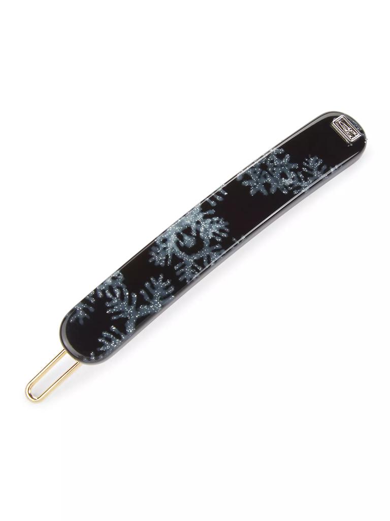 Alexandre de Paris Snowflake Thin Barrette