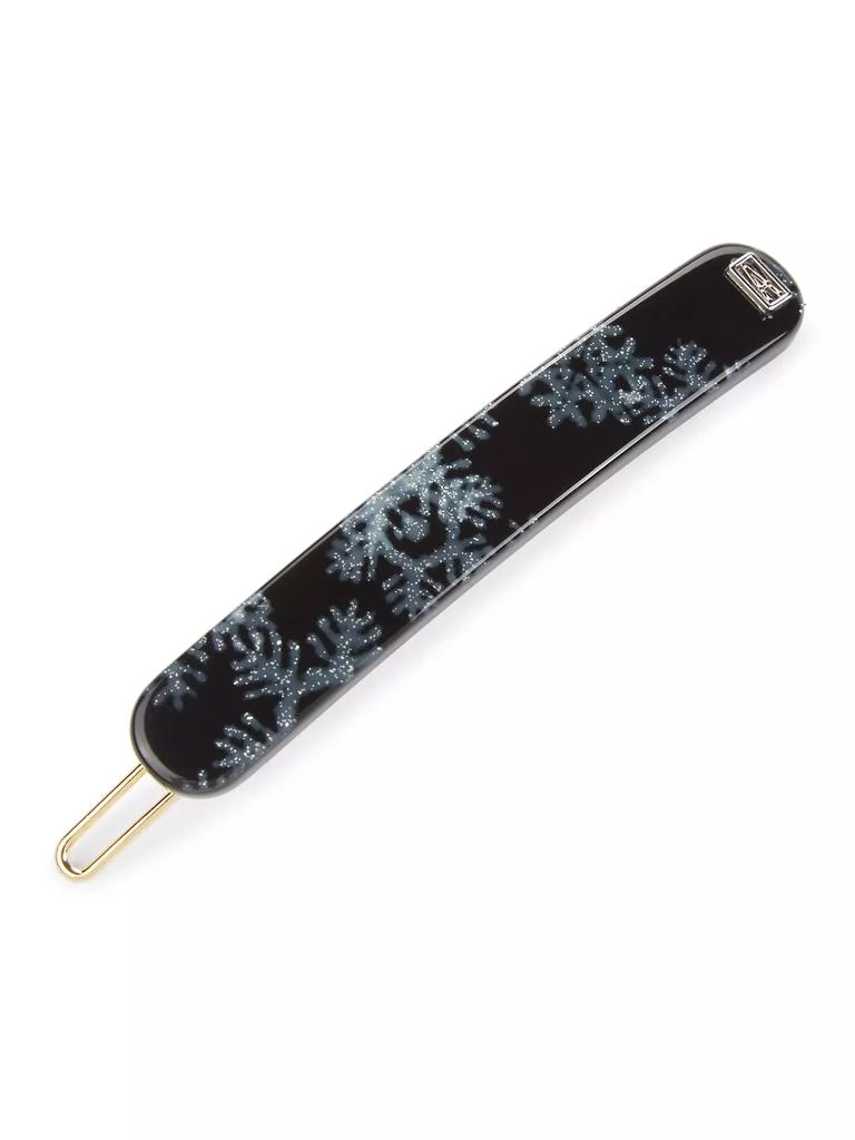 Alexandre de Paris Snowflake Thin Barrette 1