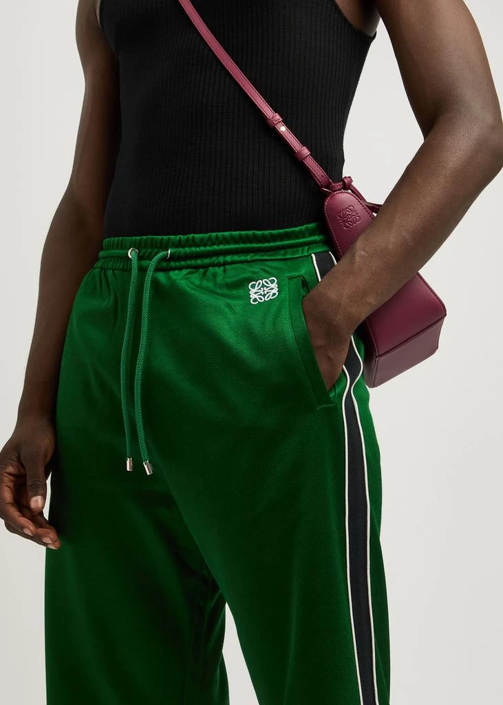 Loewe Anagram-embroidered satin-jersey track pants 4