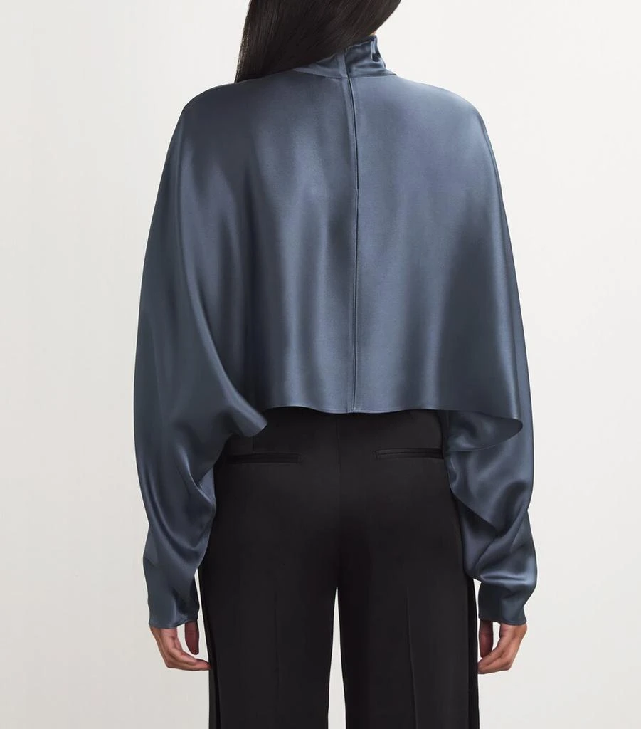 LAPOINTE Satin Kaftan Top 4