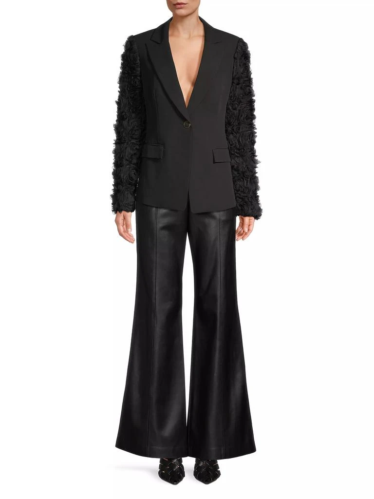Milly Avery Cady Mesh Rose Blazer 2