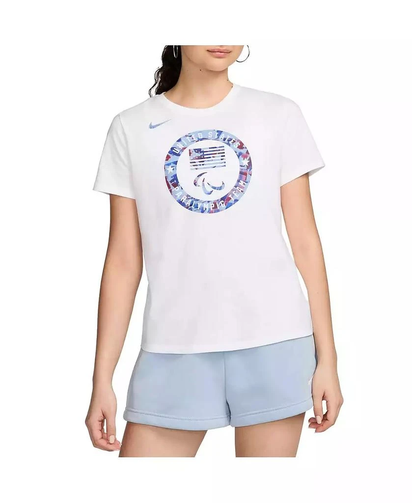 NIKE Women's White U.S. Paralympics Puck Club T-Shirt 1