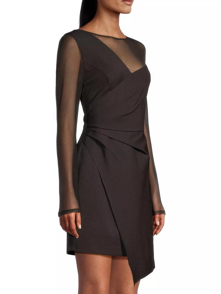 Laundry by Shelli Segal Mesh Asymmetric Dress 4