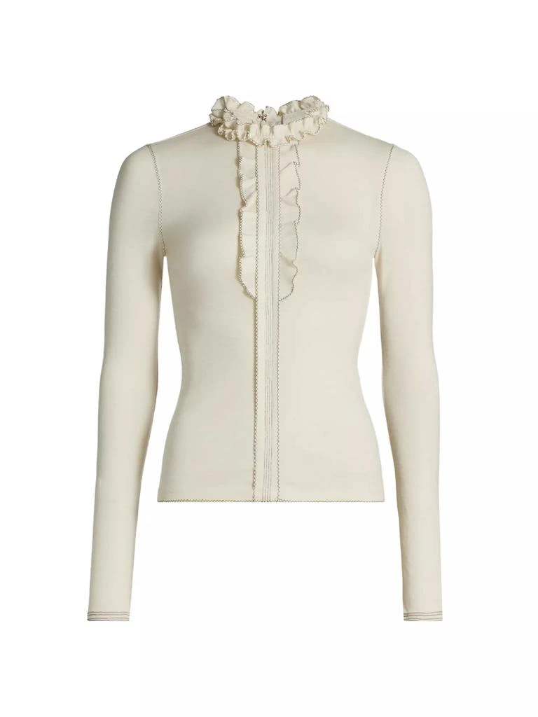 Ulla Johnson Asha Wool Ruffle Top 1