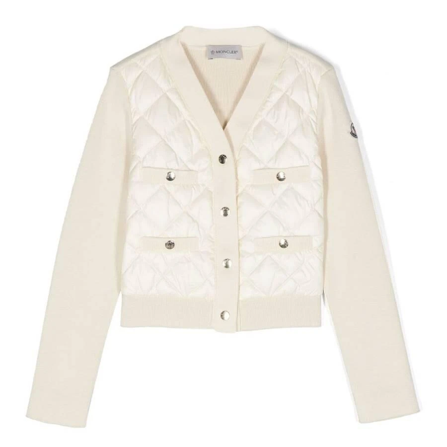 Moncler Long Sleeve Cotton Cardigan