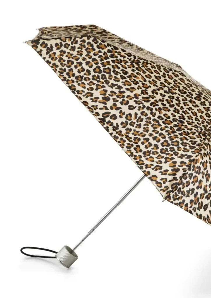 Totes Mini Manual Open/close Umbrella In Leopard Spot 3