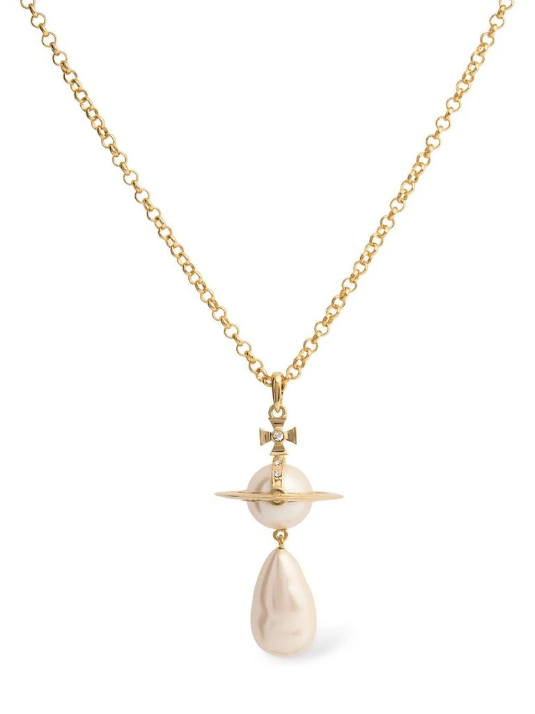 Vivienne Westwood Giant Faux Pearl Drop Pendant Necklace 1