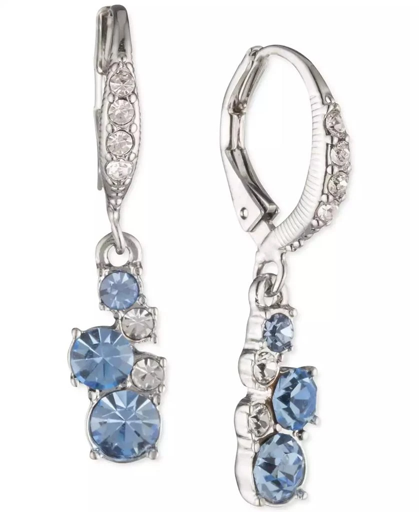 Givenchy Silver-Tone 2-Pc. Set Stone Scatter Cluster Cuff Bangle Bracelet & Matching Drop Earrings 3