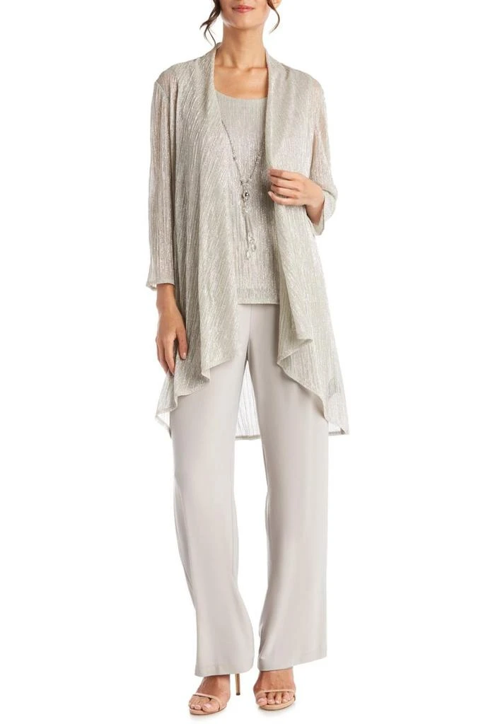 R&M Richards R&M Richards - Metallic 3-piece Dressy Pant Set