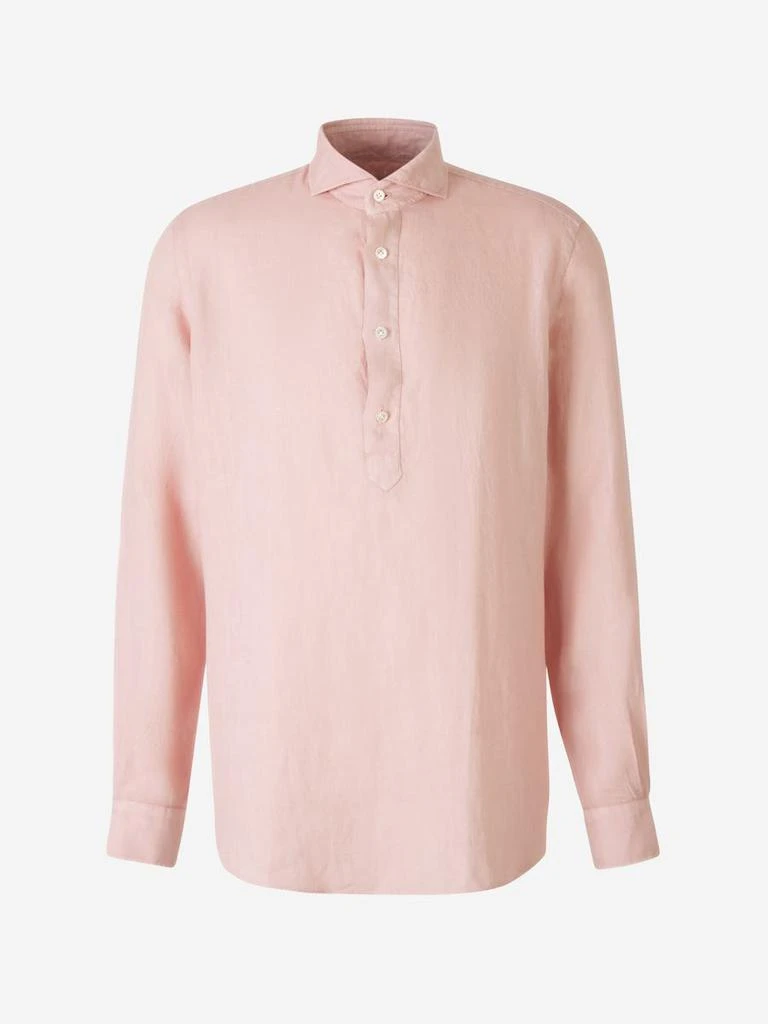 Vincenzo Di Ruggiero Vincenzo Di Ruggiero Plain Linen Shirt 1