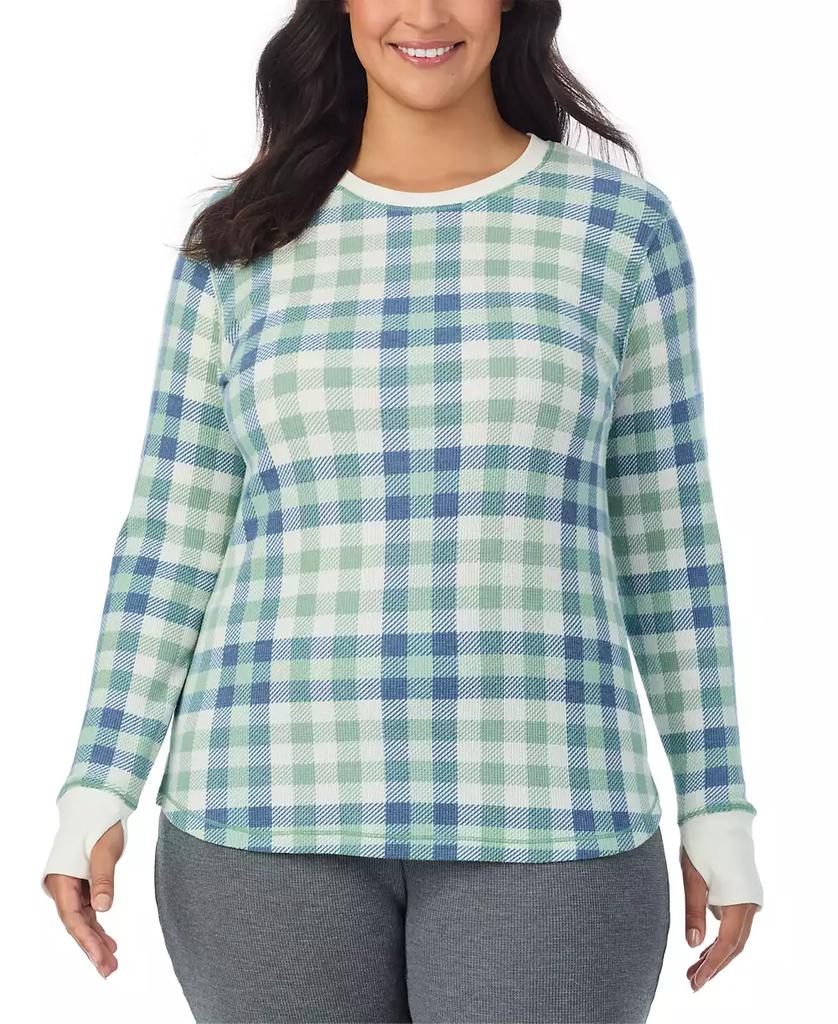 Cuddl Duds Plus Size Long-Sleeve Crewneck Thermal Top
