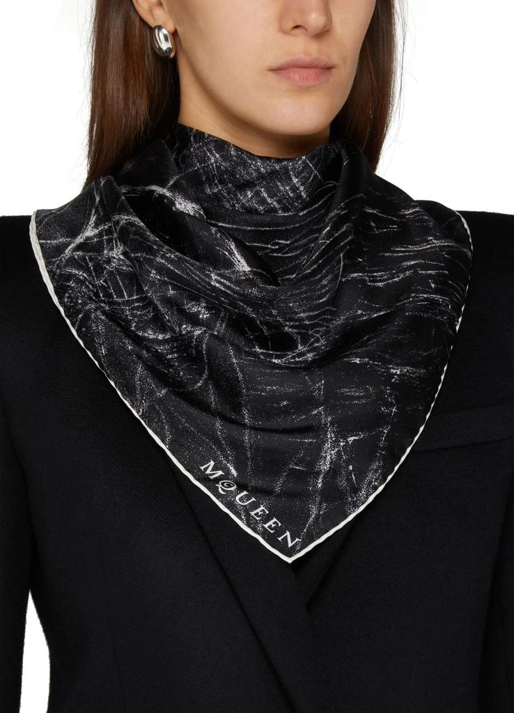 Alexander McQueen Silk smashed glass scarf 4
