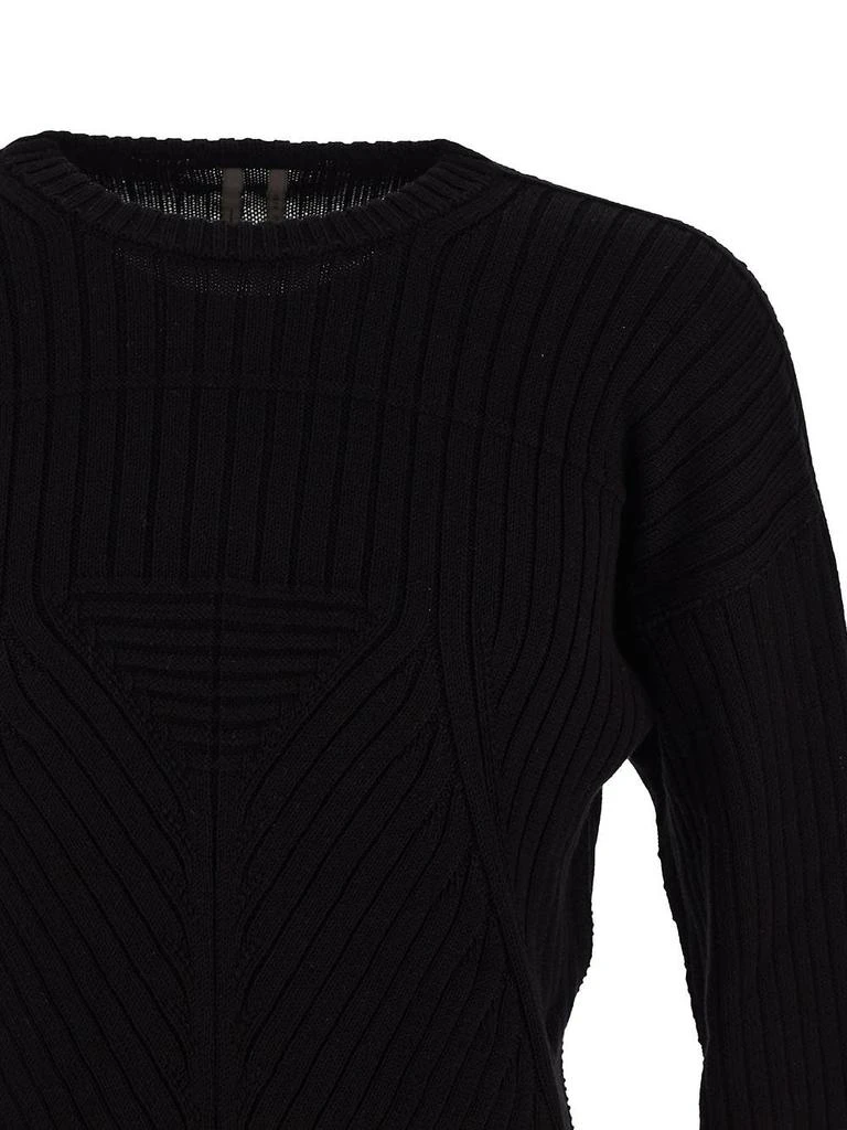 Rick Owens Megarib Cotton Knit Round Neck Sweater 3