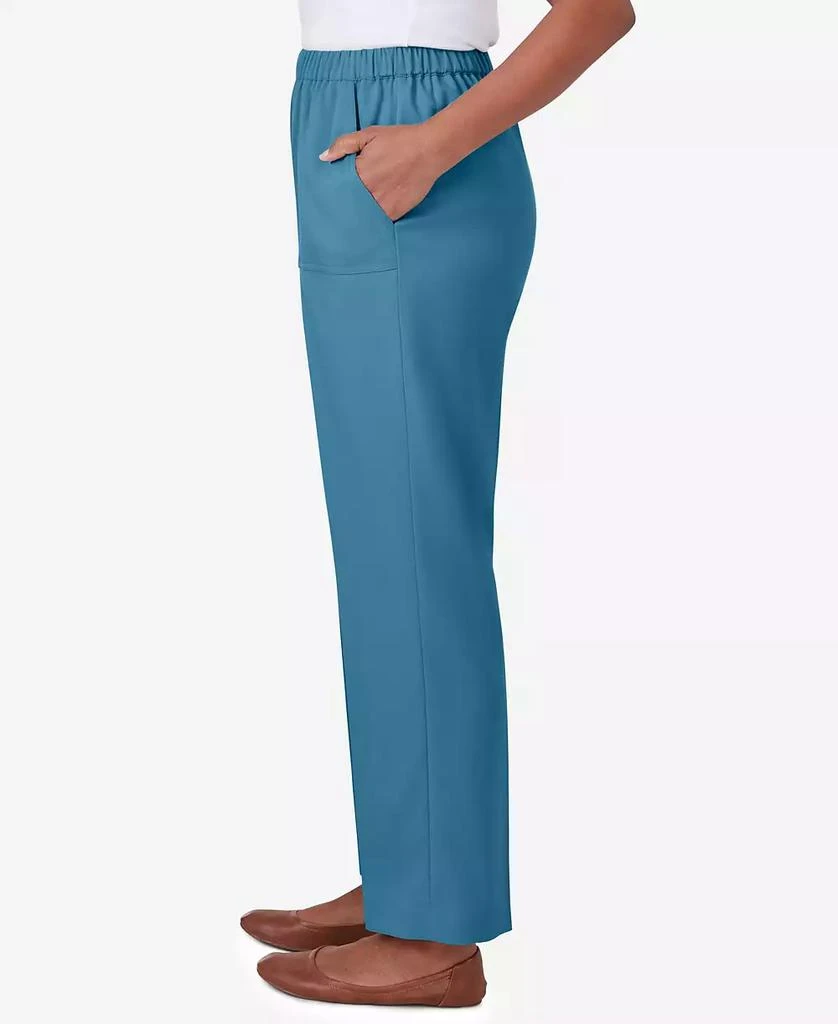 Alfred Dunner Petite Sedona Sky Sedona Pull On Balanced Straight Leg Pant, Petite & Petite Short 8