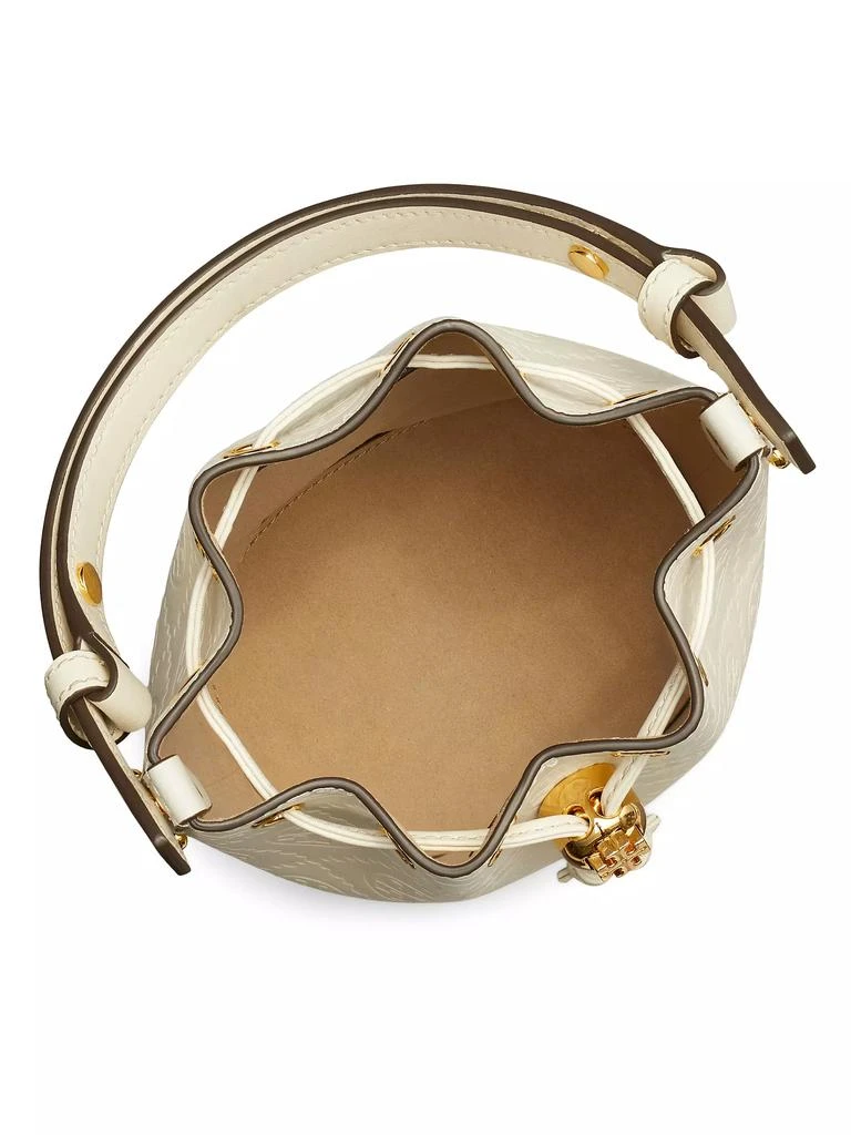 Tory Burch Mini T Monogram Leather Bucket Bag 2