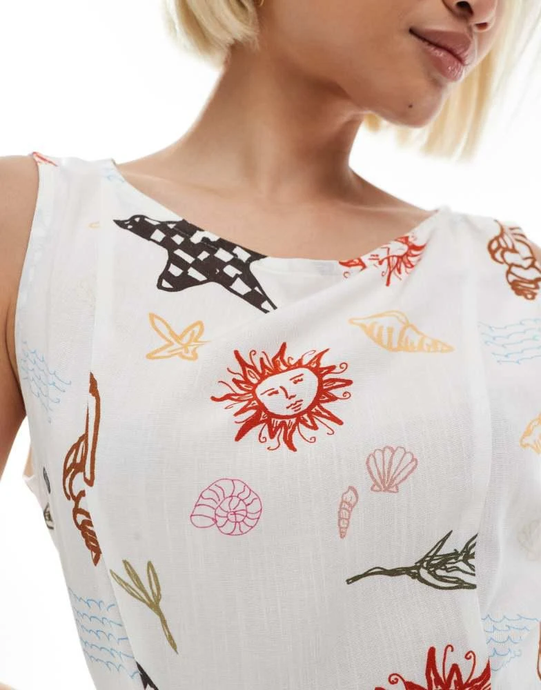 ASOS ASOS DESIGN linen blend slash neck mini dress in holiday print - Dresses & Skirts - Compare Prices from 6+ Stores - BeyondStyle ASOS ASOS DESIGN linen blend slash neck mini dress in holiday print - Dresses & Skirts - Compare Prices from 6+ Stores - BeyondStyle