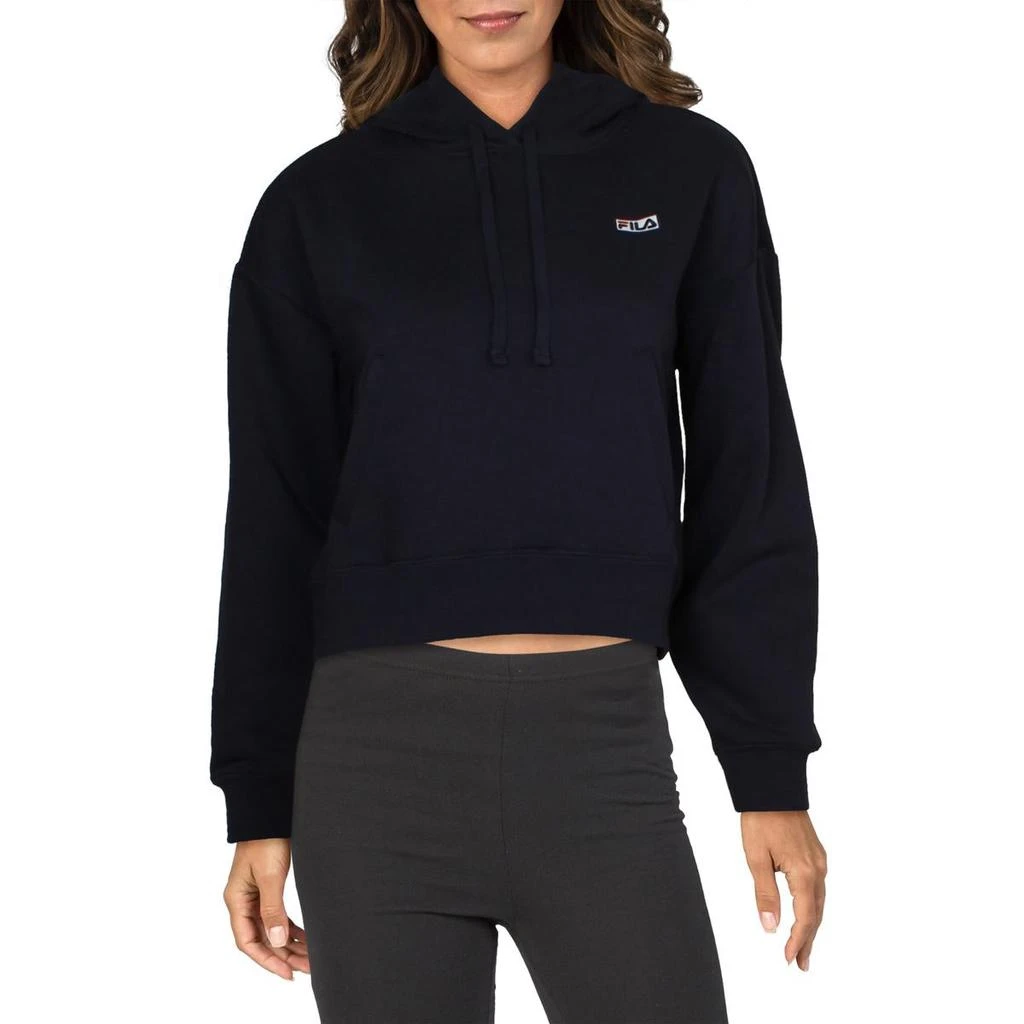 Fila Fila Marina Women's Cropped Fleece Drawstring Pullover Hoodie 3